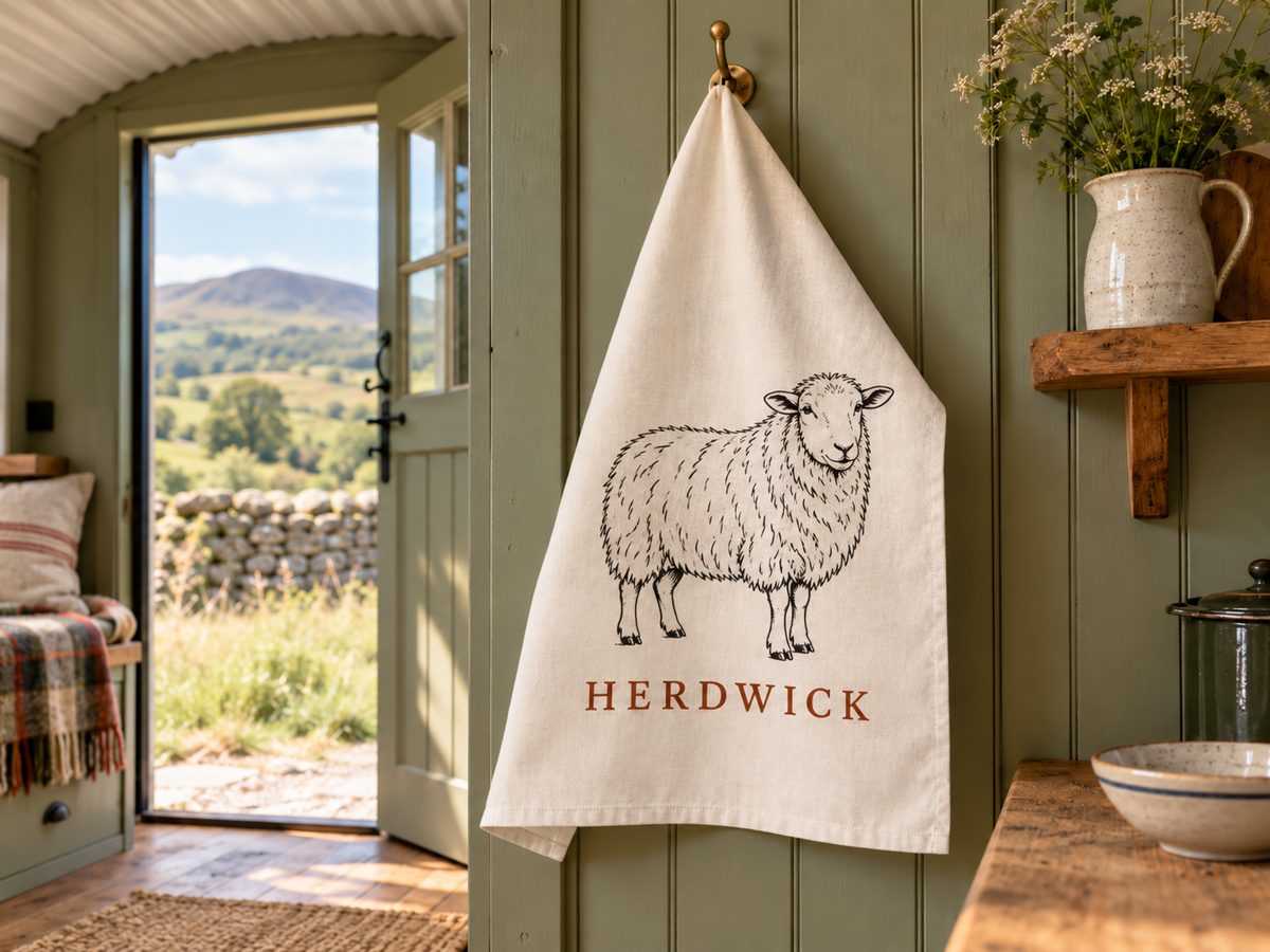 Sheep breed tea towel
